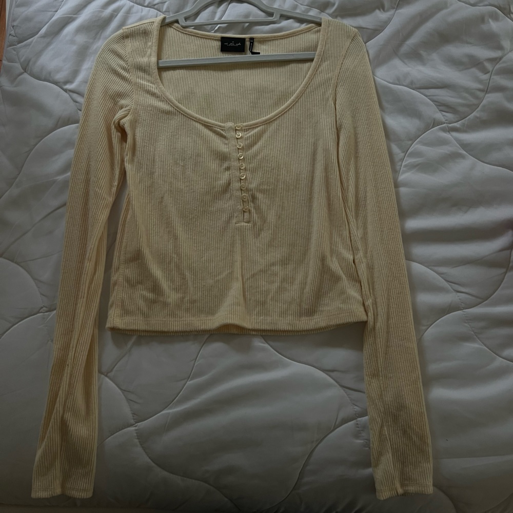 UO yellow knit top